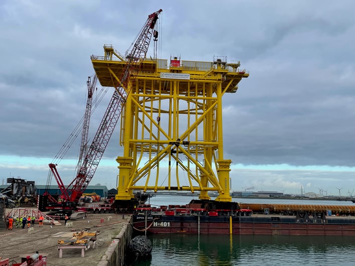 TenneT's Hollandse Kust (noord) jacket ready to set sail