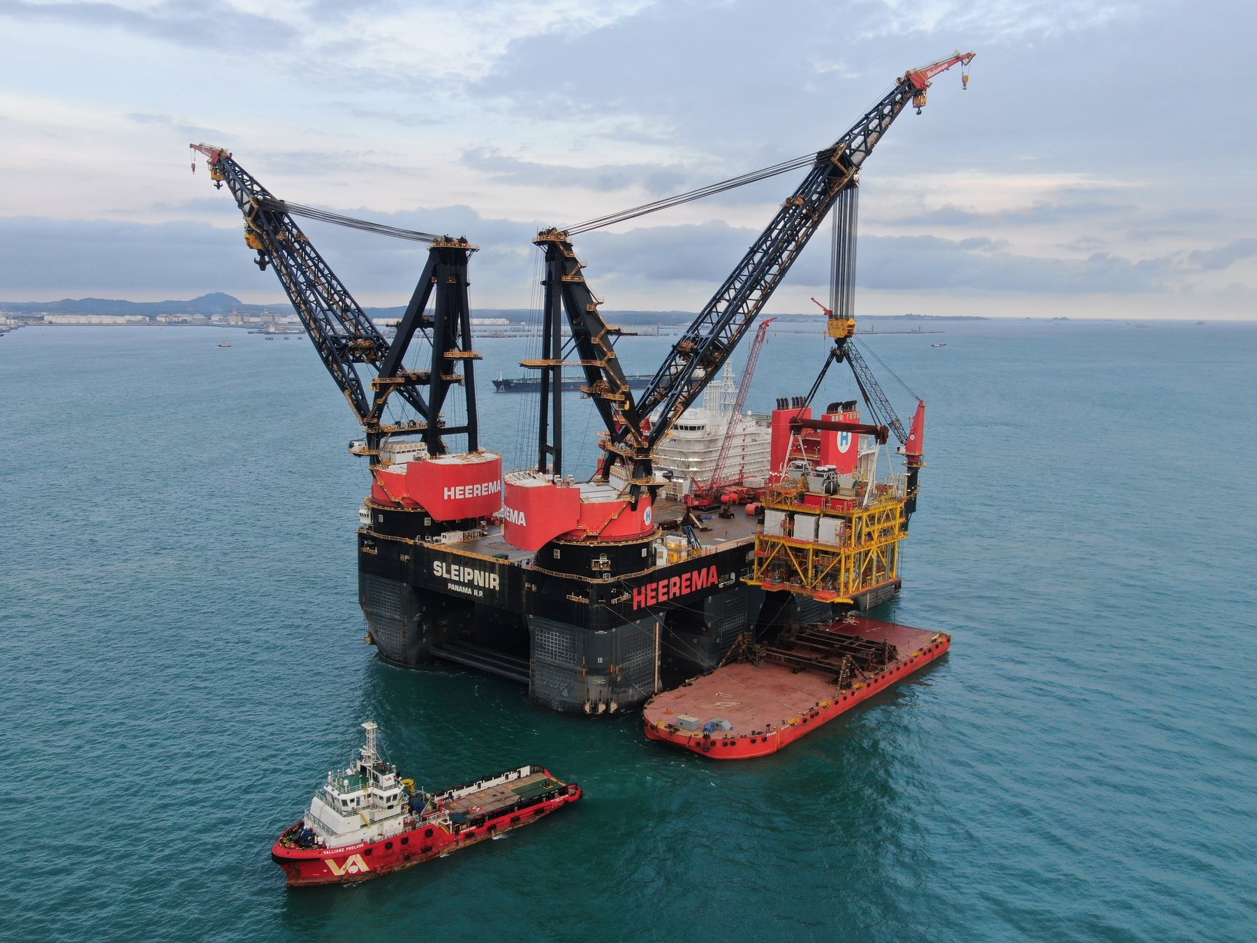 Loading the BCM in Batam, Indonesia