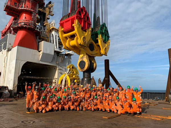 Team onboard Aegir Greater Changhua project