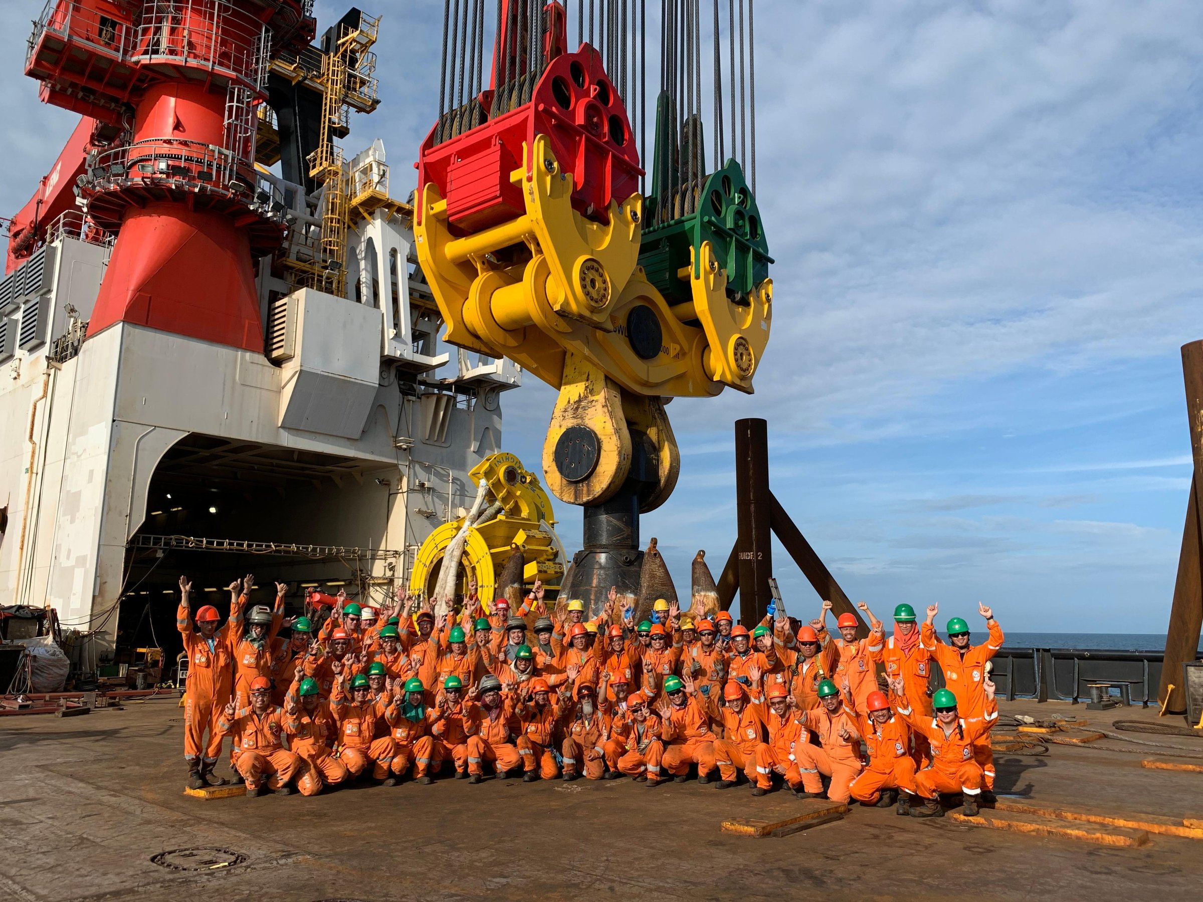 Team onboard Aegir Greater Changhua project